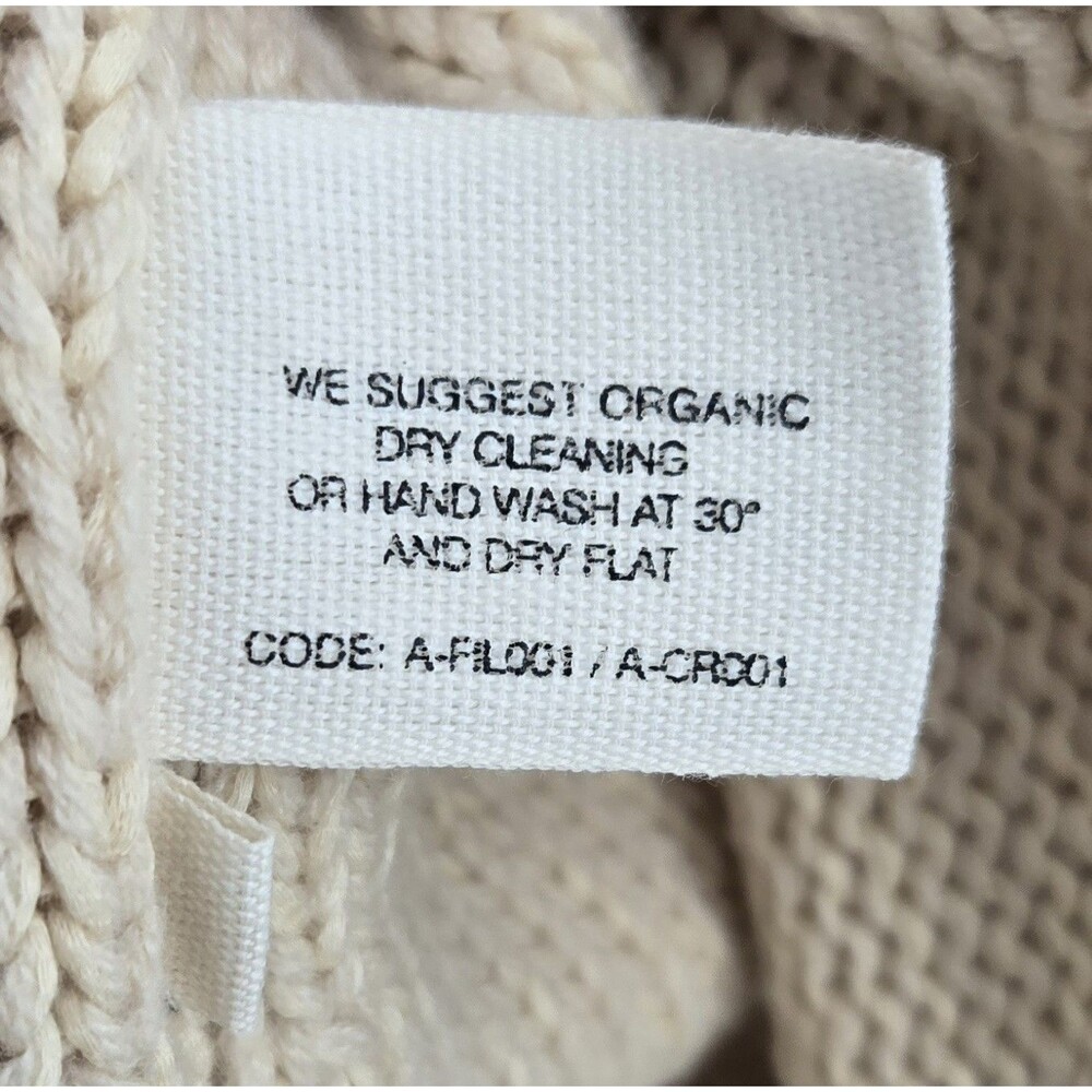 NWT $975 Arje Patmos Luxury Italian Cotton/Wool/Silk Sweater Knit Top Womens M - Picture 6 of 9